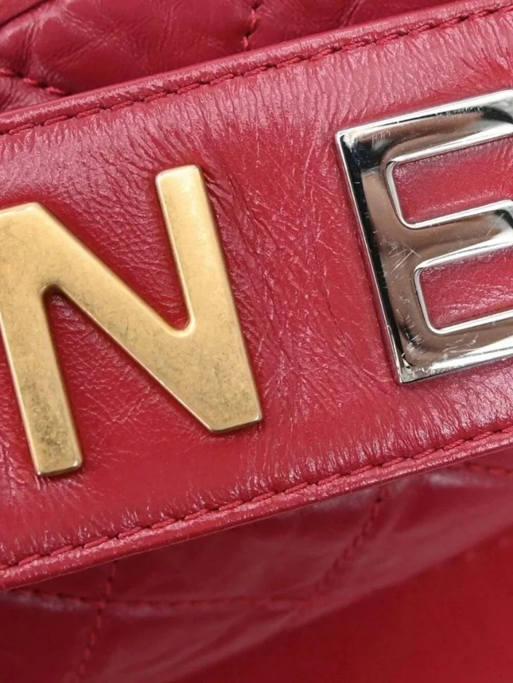 Chanel Red Calfskin Medium Gabrielle 2way Handbag Shoulder Bag 168574